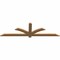 Ekena Millwork Redmond Smooth Timber Gable Bracket, Western Red Cedar, 72"W x 21"H x 1 1/2"D x 3 1/2"F, 7/12 Pitch GBW072X21X0204RED00SWR - alternate 2